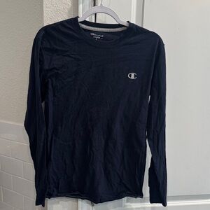 Champion Unisex Navy Long Sleeve Shirt
